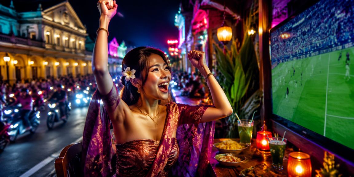 Suasana betting casino neon yang menggambarkan kemudahan transaksi digital malam hari