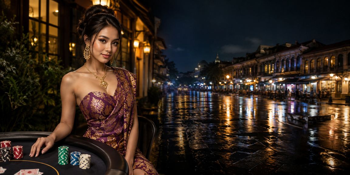 Pemain kartu Vietnam menikmati permainan casino di kafe dengan suasana santai