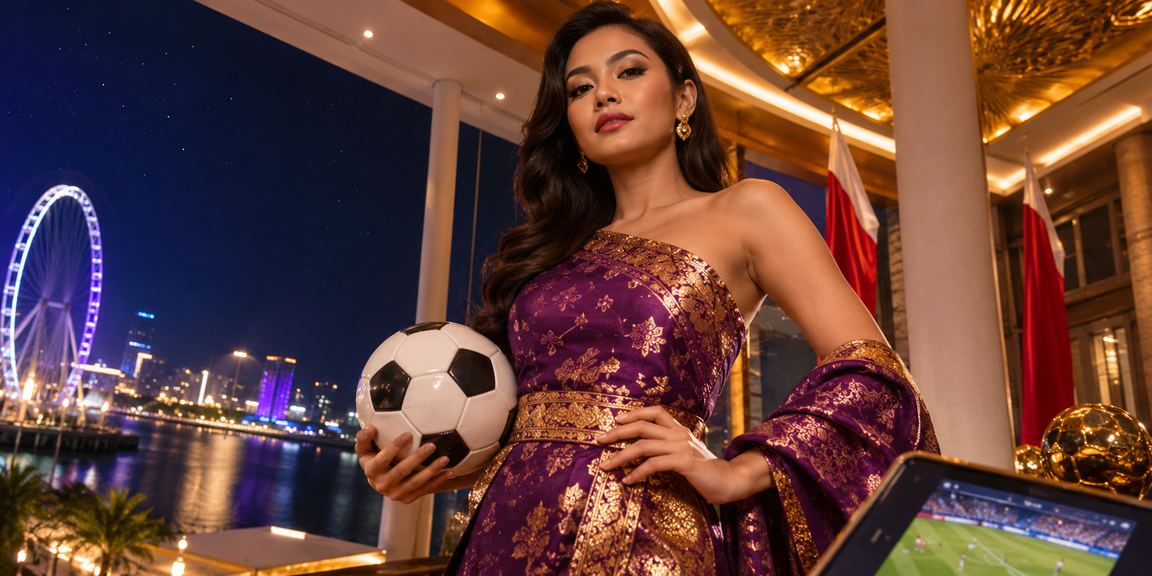 Penggemar olahraga Indonesia menikmati betting di tepi pantai dengan smartphone